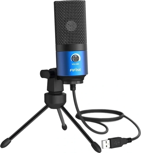 Kondenzátorový USB mikrofon Fifine K669BB modrý - 1 kus
