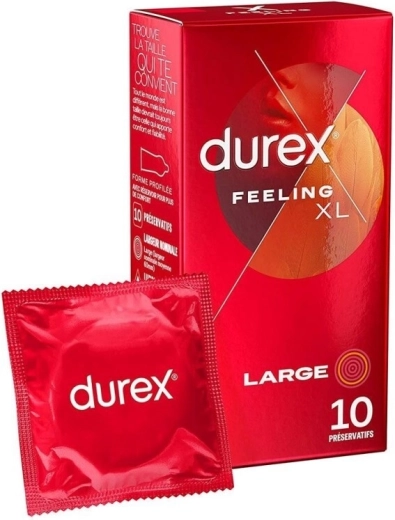 Kondomy Durex Feeling XL large 10 ks
