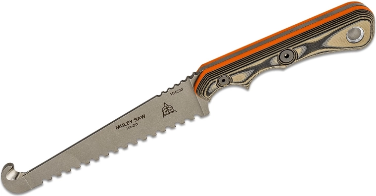 TOPS Knives Muley Skinner a Muley Saw combo s koženým pouzdrem