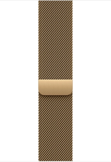 Mediánský řemínek v zářivě zlaté barvě pro pouzdro 46 mm, M/L