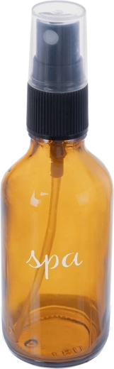 Kosmetická lahvička SPA 60 ml z hnědého skla s rozprašovačem