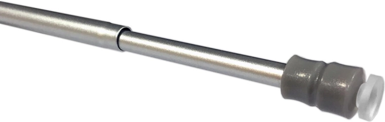 Teleskopická vitrážová rozpěrná tyč 25–40 cm, stříbrná