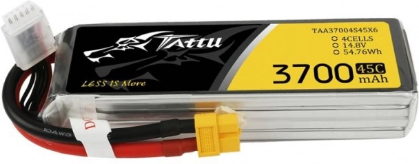 Tattu LiPo baterie 3700 mAh 14,8 V 45C 4S s konektorem XT60