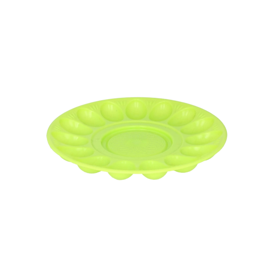Plastový talíř na vejce 30 cm s miskou uprostřed