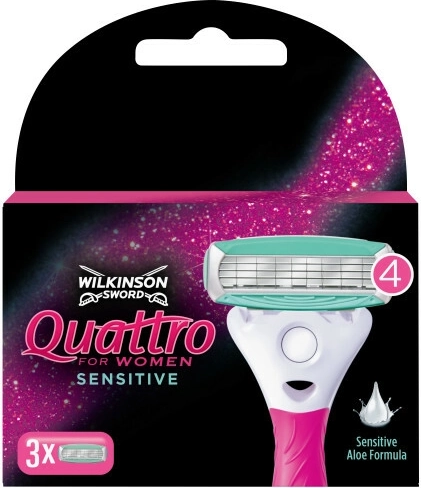 Wilkinson Quattro Sensitive náhradní hlavice 3 ks