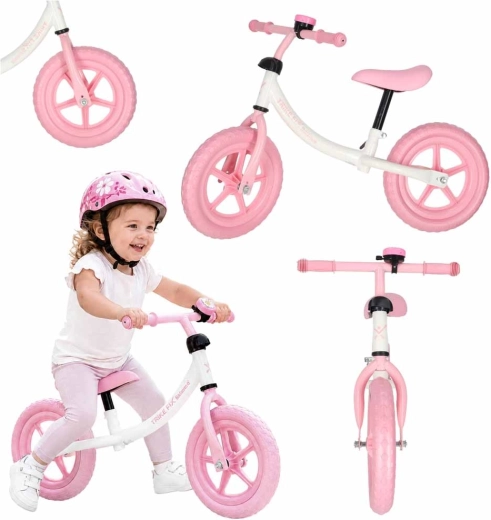 Trike Fix Balance růžové odrážedlo s zvonkem