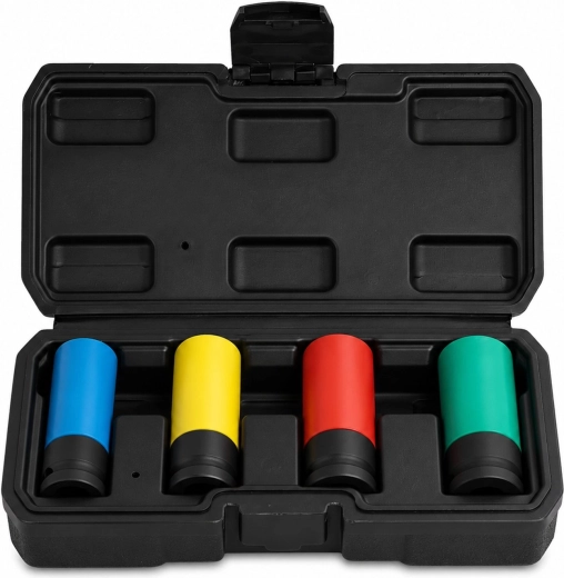 Renew Force sada rázových nástrčných hlavic pro hliníkové disky 1/2" 17–22 mm
