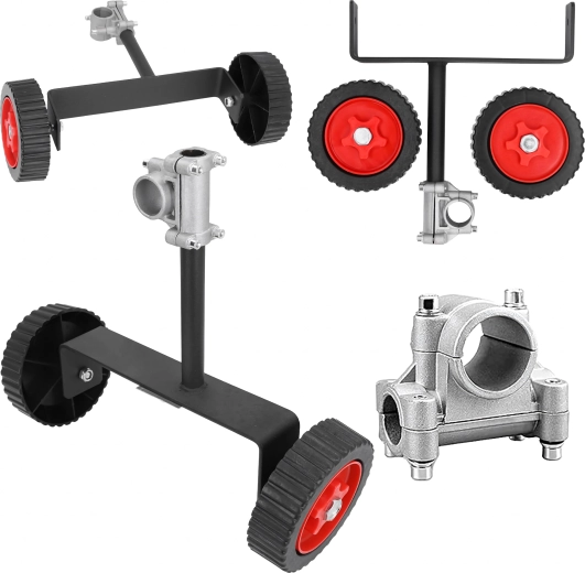 Univerzální podpůrná kolečka pro křovinořez a vyžínač 26–28 mm