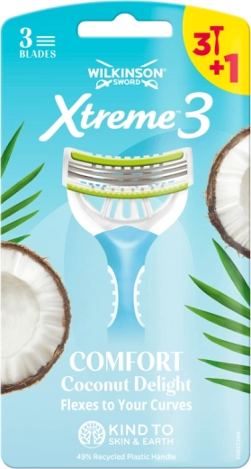 Dámský holicí strojek Wilkinson Xtreme 3 Comfort Coconut Delight 4 ks