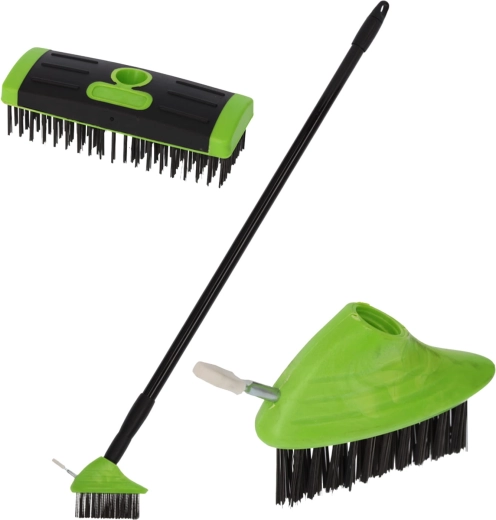 Teleskopická 3v1 kartáčová sada na plevel a dlažbu