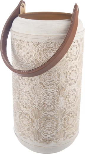Svícen Mandala béžovo-zlatý 27 cm