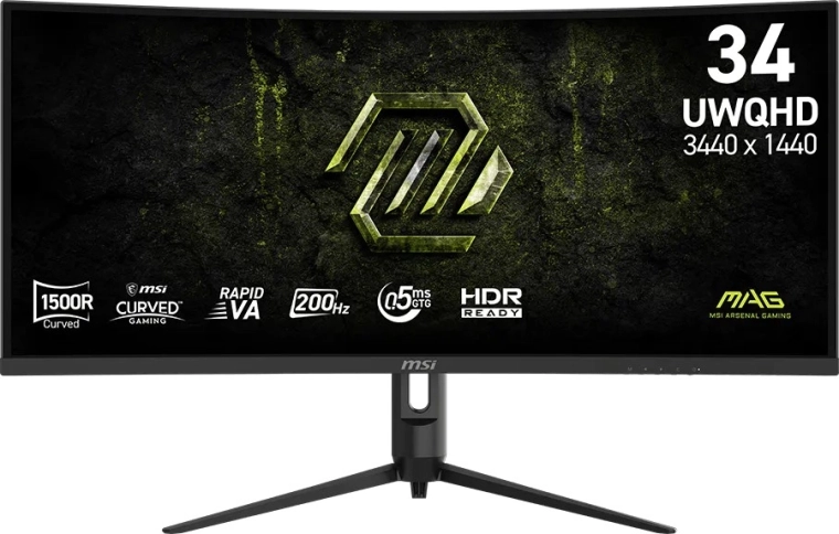 MSI MAG 342CQRF E20 herní prohnutý monitor 34" UWQHD 200 Hz