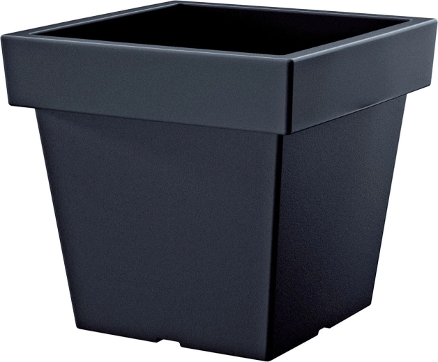Květináč Lofly Low antracit 23,4 cm