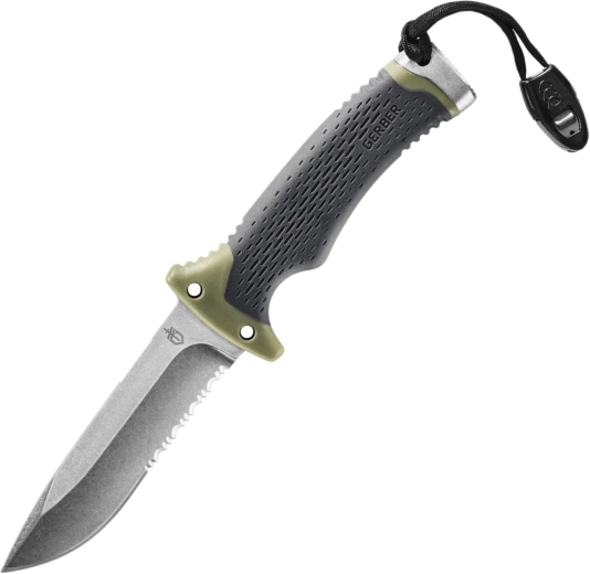 Gerber ultimate survival outdoorový nůž 8,3 cm zeleno-černý