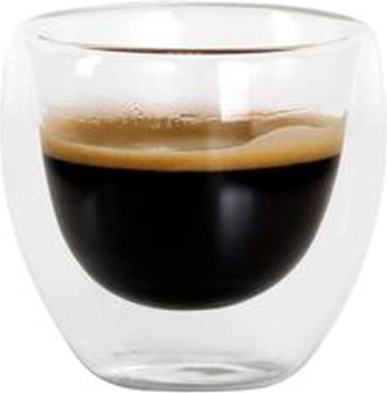 Skleněný hrnek na espresso z dvojitého borosilikátového skla 100 ml TORO
