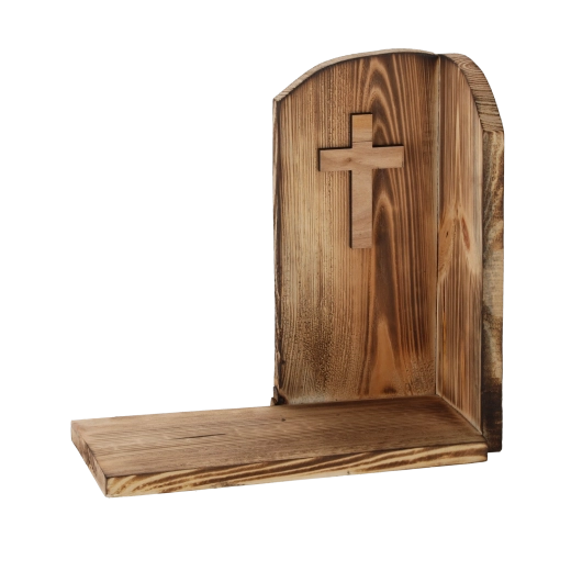 Podstavec pod svíčku opalovaný