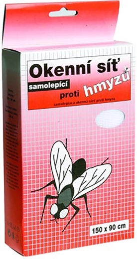 Samolepicí okenní síť proti hmyzu 150 × 180 cm, sklolaminát