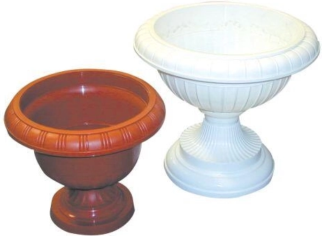 Stojan na květináč AMFORA 34, bílý, výška 31 cm