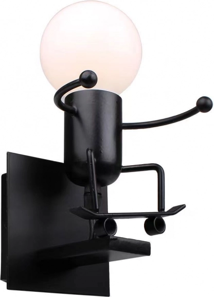 Nástěnná lampa Loft černá