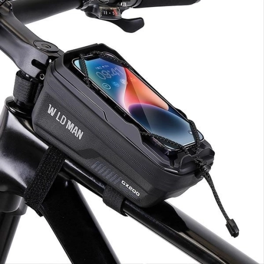 Wildman brašna na horní rámovou trubku s pouzdrem na telefon gx200 černá