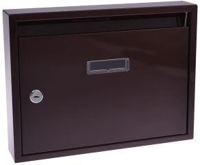 Poštovní schránka paneláková 320 × 240 × 60 mm hnědá bez děr