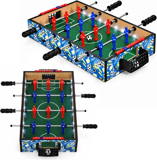 Dětský stolní fotbal ECOTOYS s LED osvětlením 50,5 × 30,5 cm