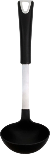 Naběračka s černou rukojetí