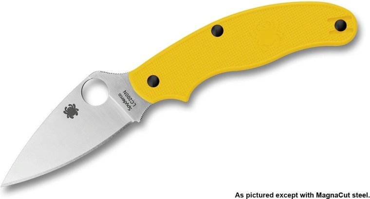 Kapesní nůž Spyderco UK Penknife Salt žlutý, 7,5 cm, satin, FRN