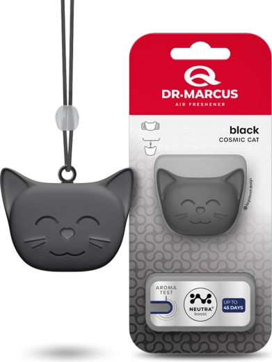 Dr. Marcus Cosmic Cat osvěžovač vzduchu do auta Black