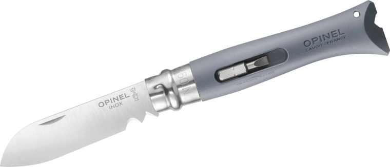 Opinel N°09 DIY šedý multifunkční kapesní nůž 8 cm