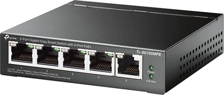 TP-Link TL-SG105MPE chytrý gigabitový PoE+ přepínač s 5 porty