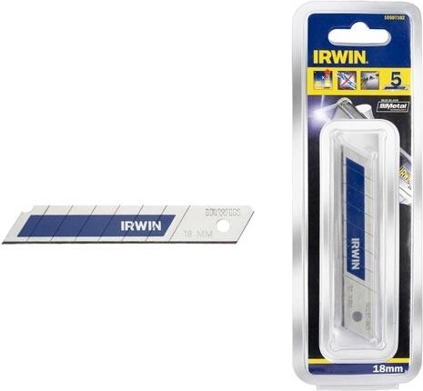 Odlamovací břity 18 mm BI‑METAL BLUE IRWIN, 5 ks
