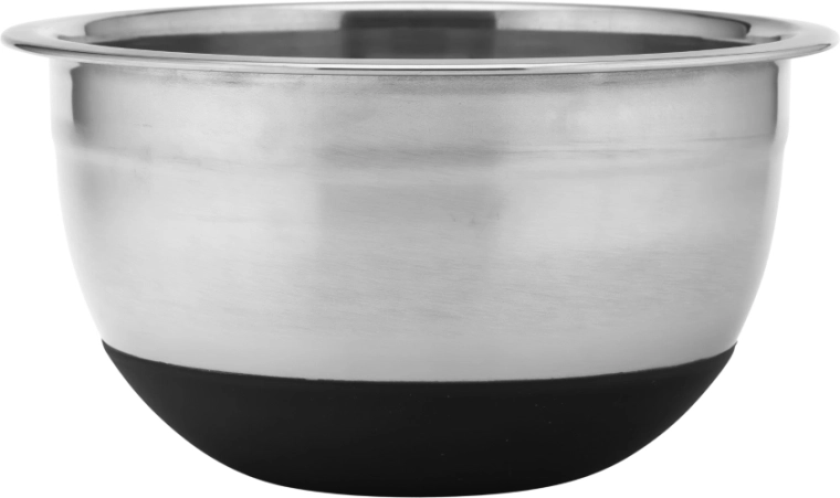 Nerezová miska Altom Design se silikonovou protiskluzovou základnou 16 × 8 cm