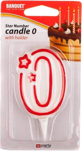 Narozeninová svíčka číslo 0