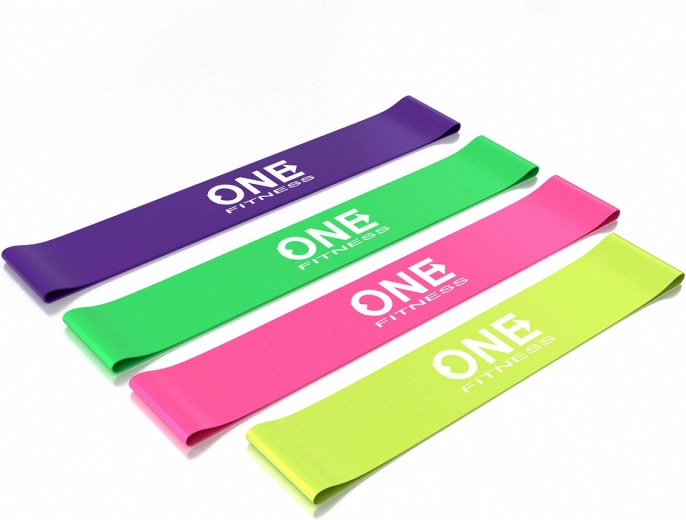 Sada odporových gum ONE Fitness – set posilovacích smyček pro trénink a rehabilitaci