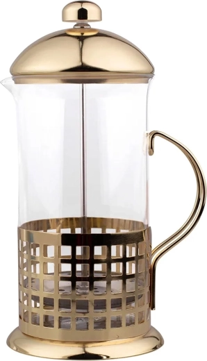 Konvička na louhování (french press) 1000 ml se zlatým kovovým filtrem