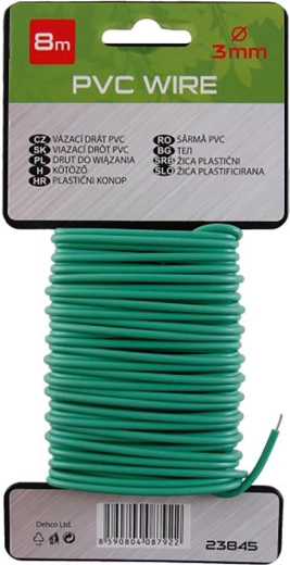 Pogumovaný vázací drát 3 mm, 8 m
