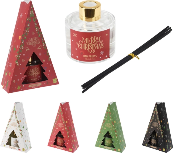 Vánoční aroma difuzér s ratanovými tyčinkami 100 ml - 1 kus