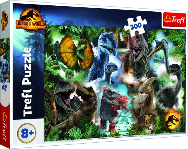 Puzzle 300 dílků Oblíbení dinosauři Jurský svět