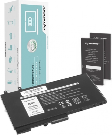 Baterie Movano R8D7N pro Dell Latitude 5410/5411/5500 a Precision 3541/3550 (46 Wh)