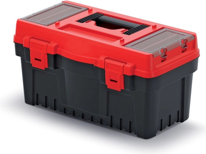 Plastový kufr na nářadí EVO 47,6 × 26 × 25,6 cm, červený