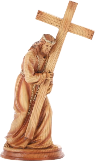 Figurka Ježíše s křížem z polyresinu 31,5 cm