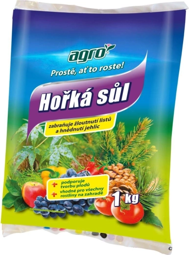 Hořká sůl – hořečnaté hnojivo 1 kg AGRO