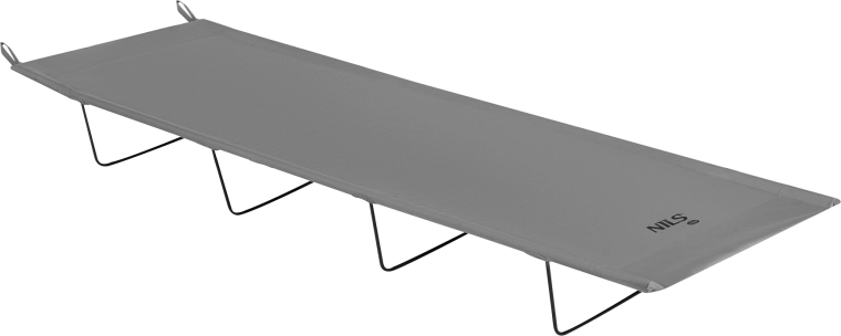 Skládací kempingové lehátko NILS Camp, šedé, 190 cm