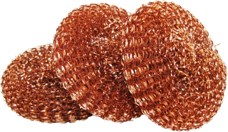 Drátěnka s měděným povrchem TORO, 3 ks