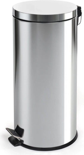 nerezový nášlapný odpadkový koš 30 l s plastovou vložkou