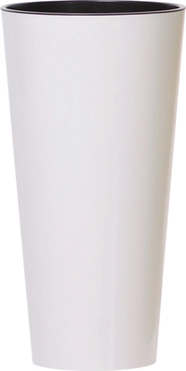 Květináč Tubus slim bílý 25 cm