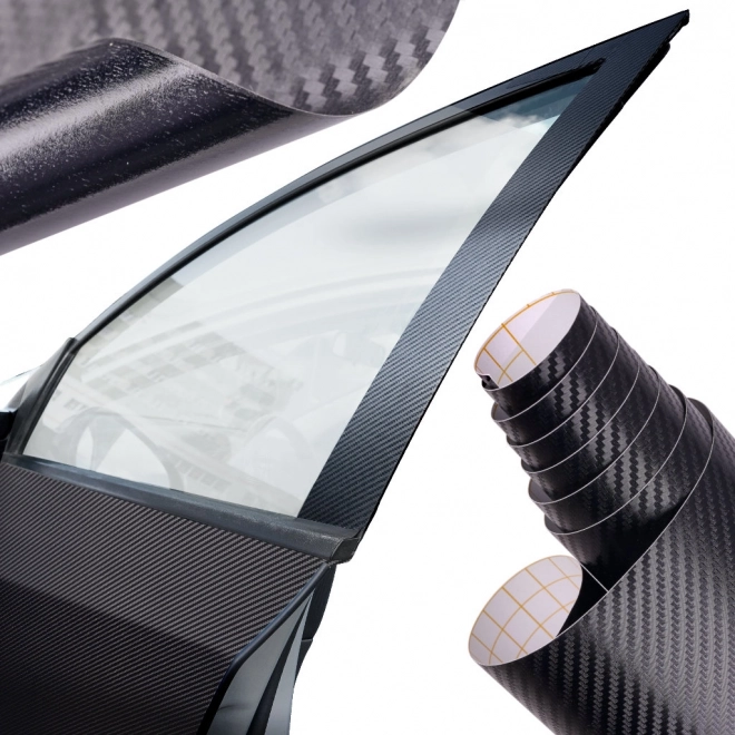 Černá 3D karbonová fólie 1,52x30m