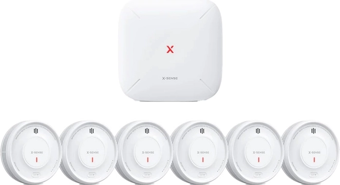 Sada 6 kouřových detektorů X-Sense XS0D-MR se základnovou stanicí SBS50