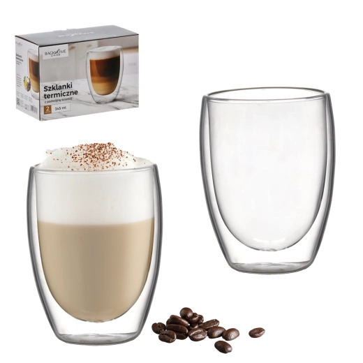 Termické sklenice s dvojitou stěnou 345 ml – sada 2 ks